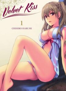 20 Best Spicy Manga of All Time That Will Ruin Your Life (And Where to Read Them) Cover of Velvet Kiss manga volume 1 by Chihiro Harumi, featuring a seductive young woman in lingerie reclining on a bed – best spicy manga pick.