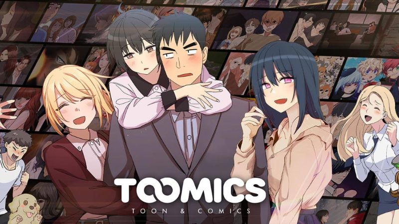 I Spent $500 Testing Spicy Manhwa Read Platforms - Honest Review Toomics website thumbnail with characters from romantic and drama webtoons