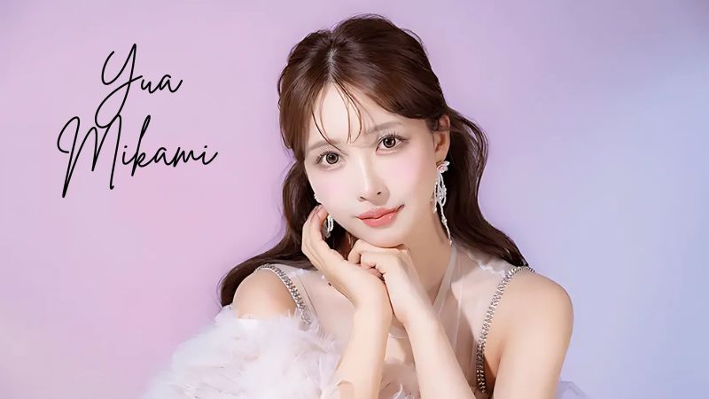 Portrait of Yua Mikami, a popular Japanese porn actress and idol known for her sexy looks and waifu charm.