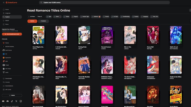 GlobalComix – Read Spicy Romance Comics, Manga & Manhwa Online: where to read spicy comics, manga, and manhwa online.