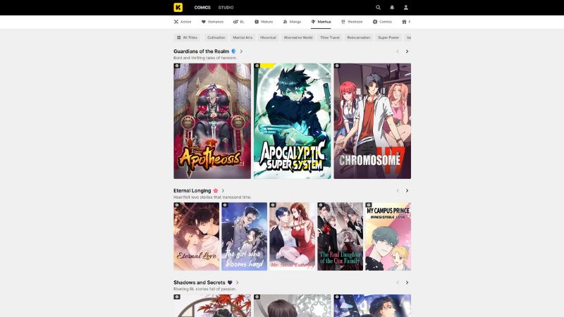 Browse INKR Comics for spicy manga, manhua, and manhwa across genres—available to read on this top comic app.