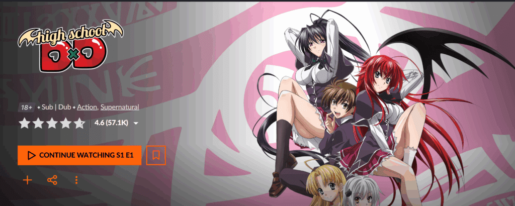 11 Spicy Anime on Crunchyroll That Go Way Further Than You Think High School DxD characters promotional image – spicy anime on Crunchyroll