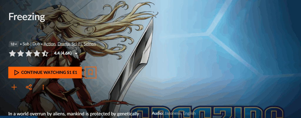 11 Spicy Anime on Crunchyroll That Go Way Further Than You Think Freezing anime promotional image – spicy anime on Crunchyroll
