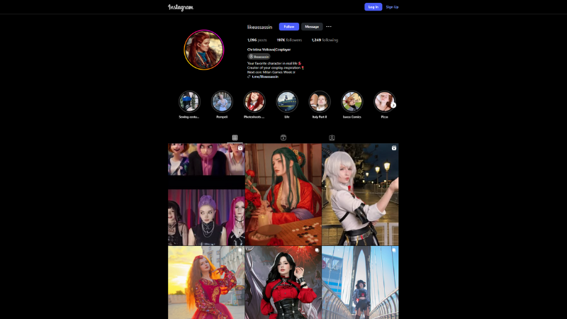 Christina Volkova: Sexy Anime & Video Game Cosplayer Girl – Instagram Page with Lewd Cosplay, Fan Art, & Spicy Cosplay Content