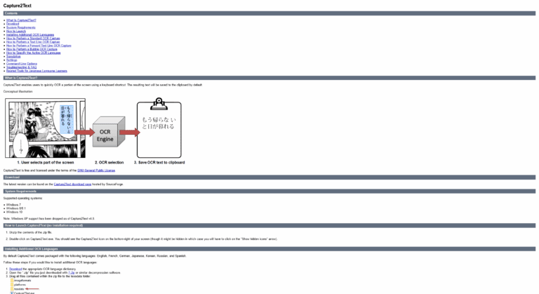 Capture2Text: Free OCR Japanese Manga & Doujinshi Translator – Translate Spicy Manga, Manhwa, & Scans Locally on Windows