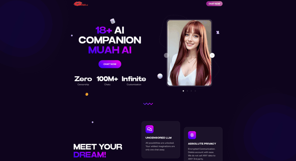 Muah AI: Uncensored AI Girlfriend Experience – Chat with Customizable AI Companions, NSFW AI Girl, 18+ Virtual Girlfriend