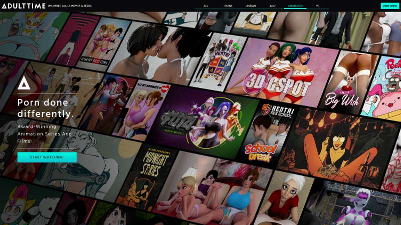 Adult Time Animation category: award-winning animation series and films