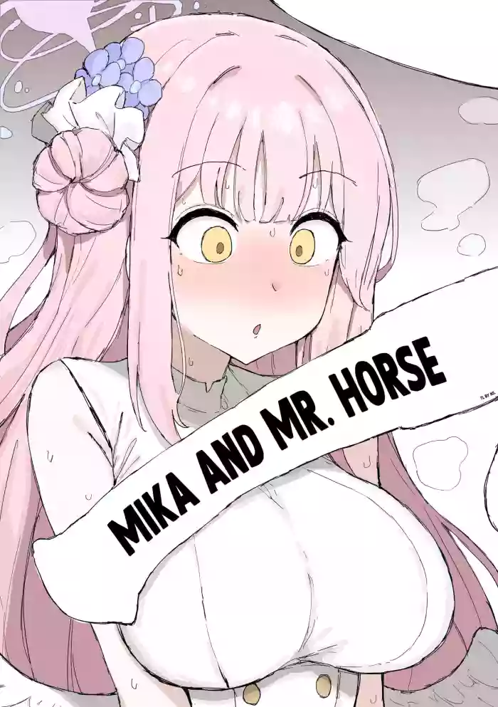[Kumiyabe] Mika to Ouma-san | Mika and Mr. Horse (Blue Archive) [English] [NudeSalad] cover