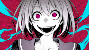 Detailed illustration of characters in a hypnosis doujin scene